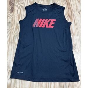 Boy's Youth Nike Dry Dri-Fit Sleeveless Polyester Shirt Size Small